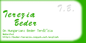 terezia beder business card